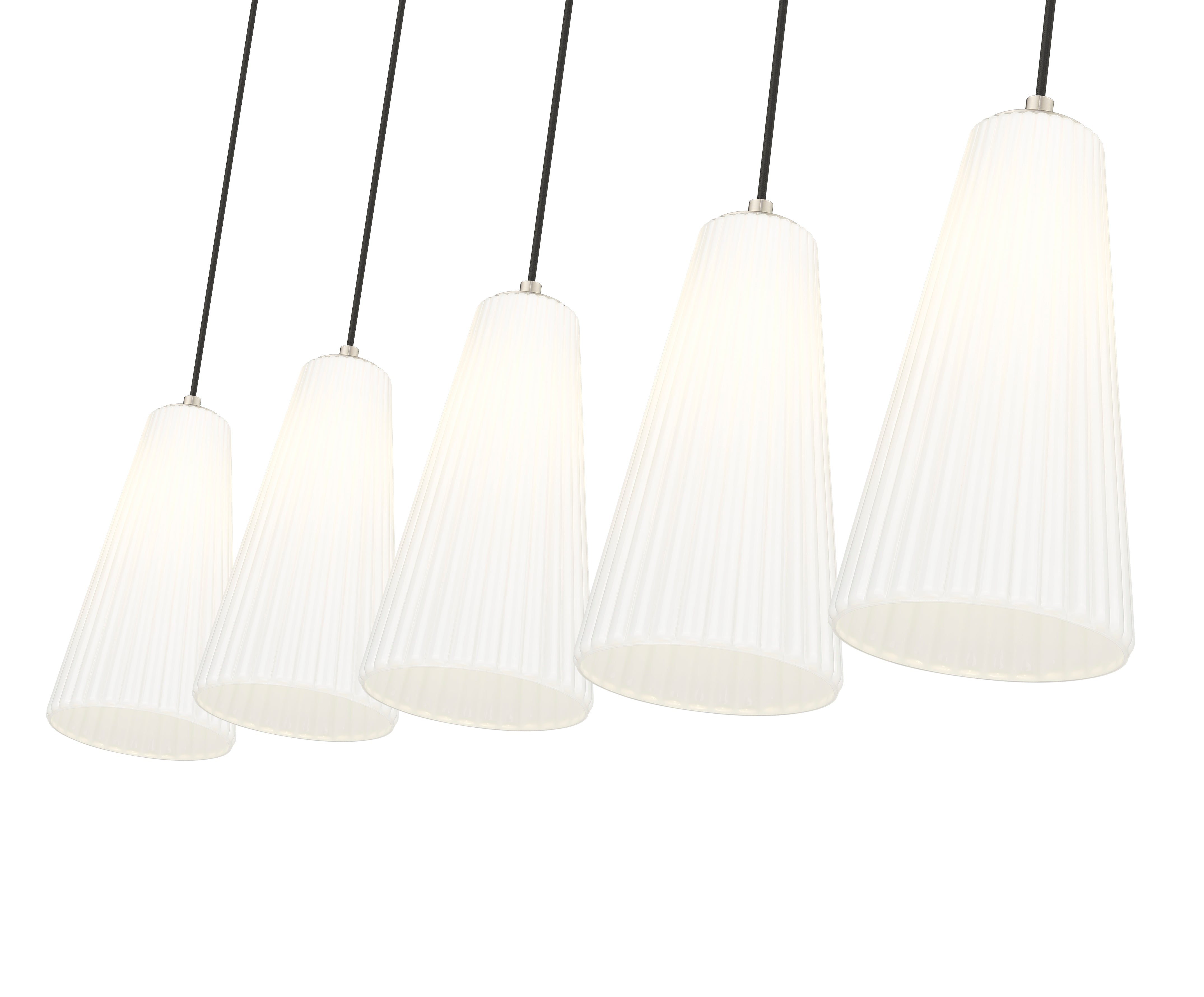 Farrell 5 Light Linear Chandelier Brushed Nickel