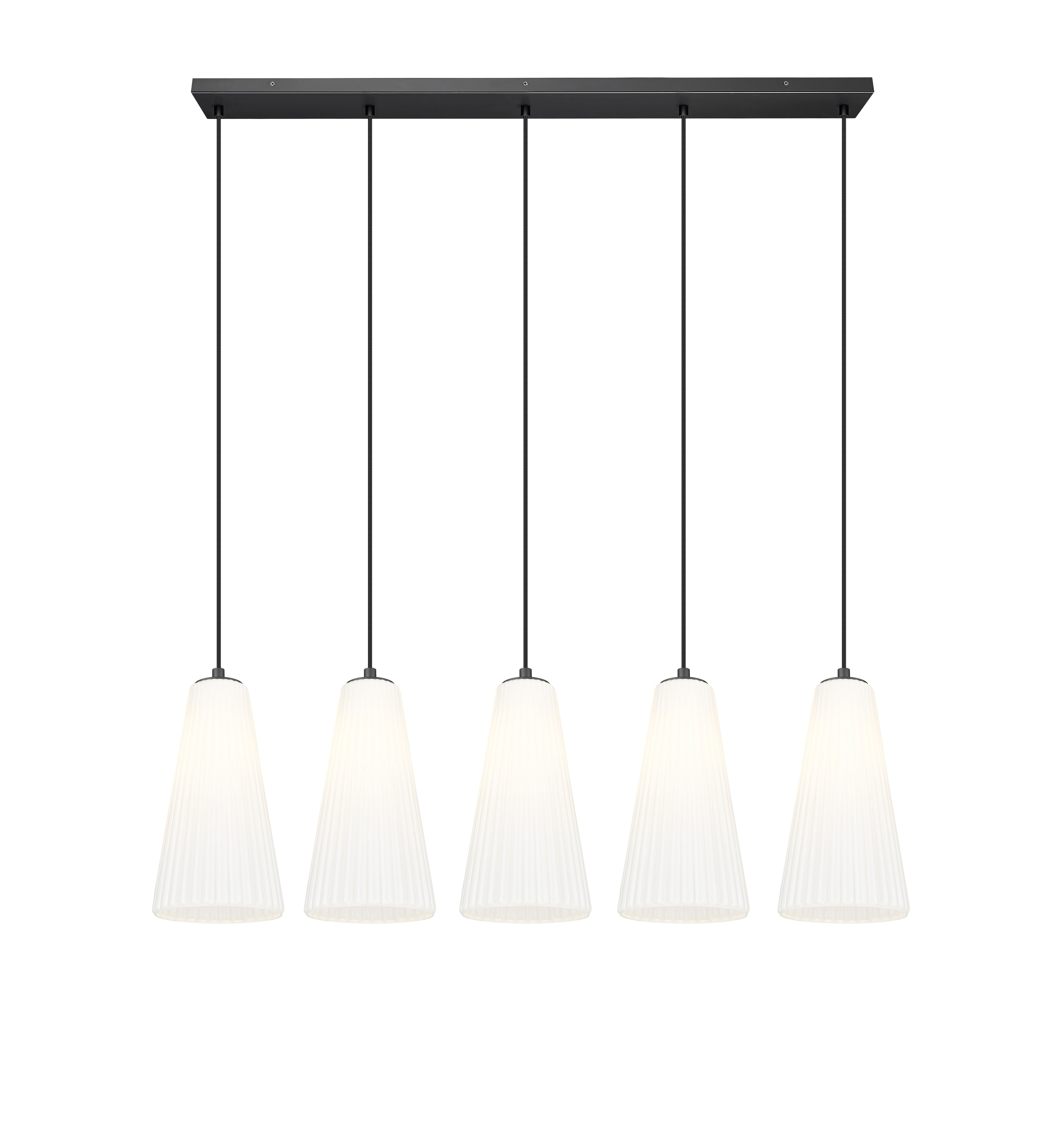 Farrell 5 Light Linear Chandelier Matte Black