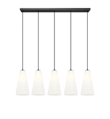 Farrell 5 Light Linear Chandelier Matte Black