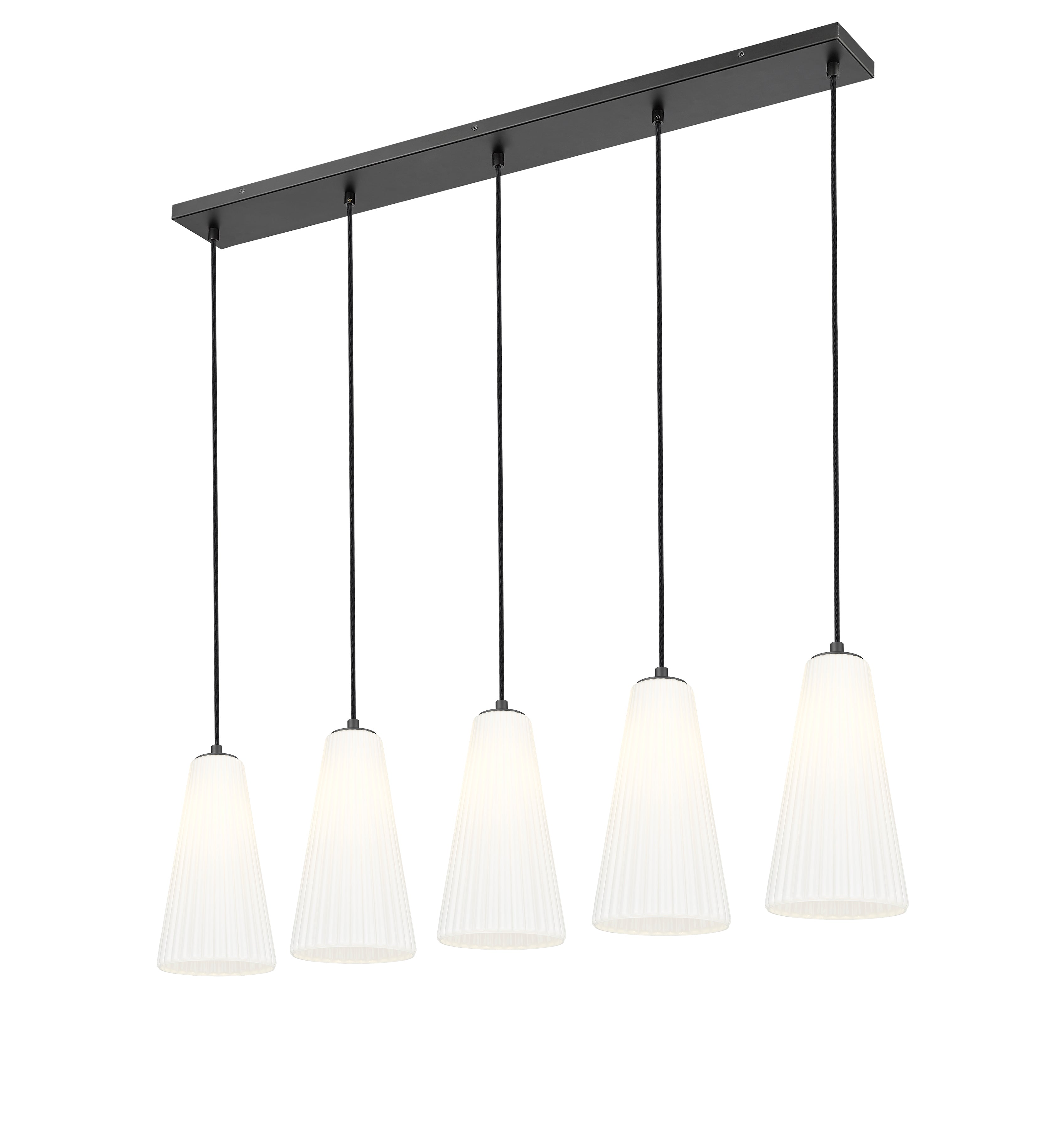Farrell 5 Light Linear Chandelier Matte Black
