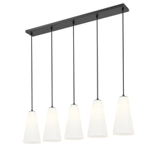 Farrell 5 Light Linear Chandelier Matte Black