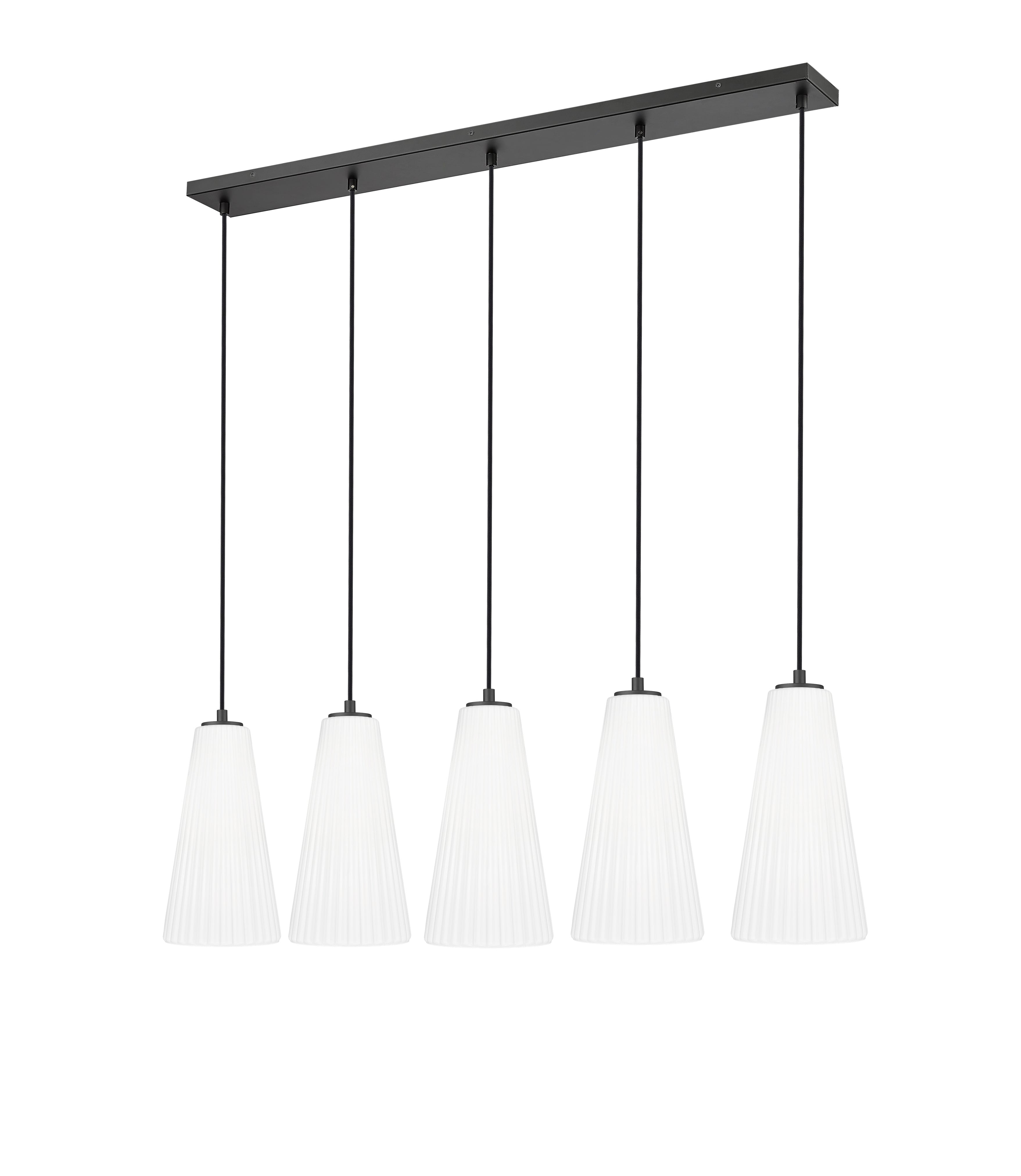 Farrell 5 Light Linear Chandelier Matte Black