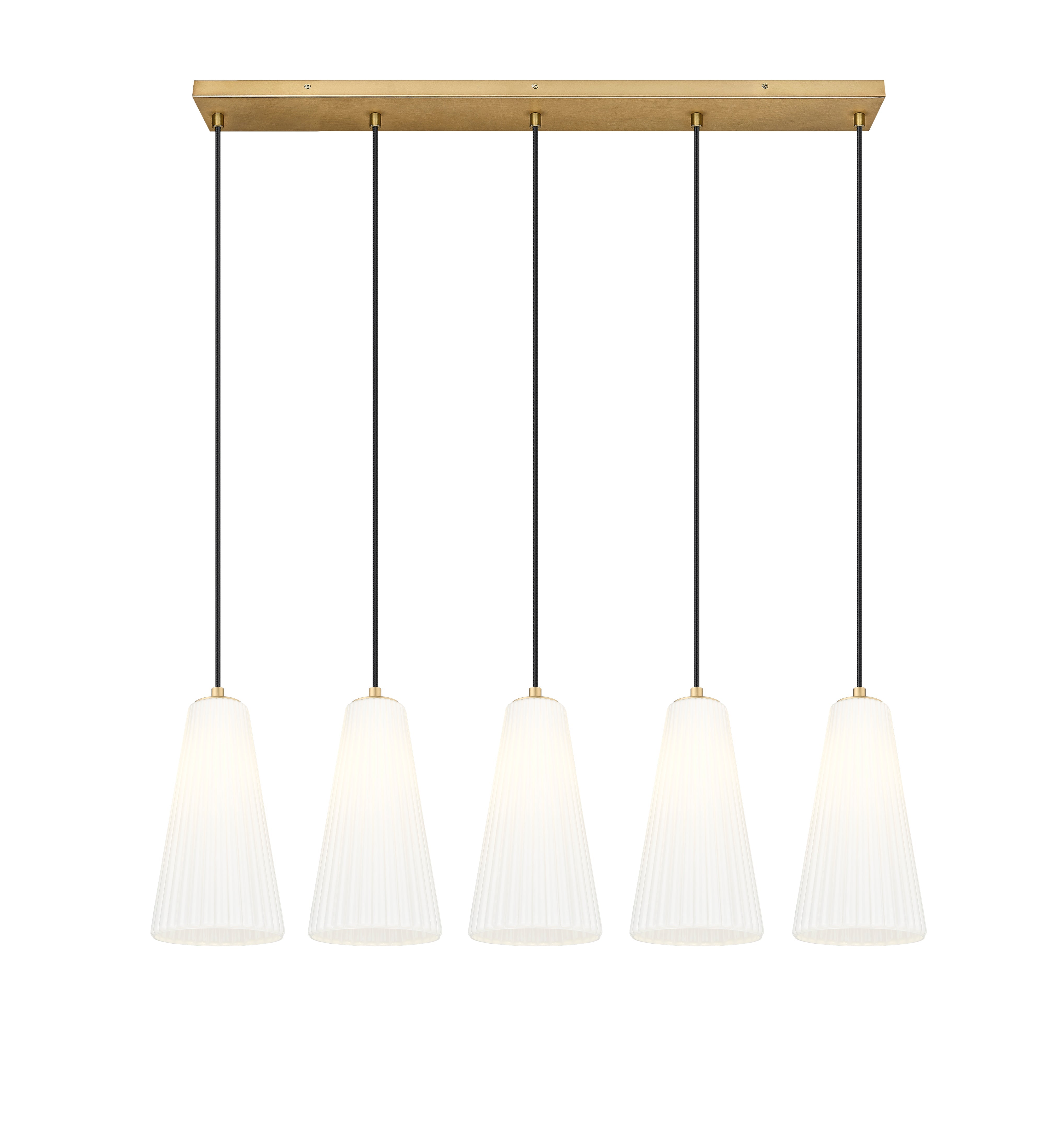 Farrell 5 Light Linear Chandelier Modern Gold