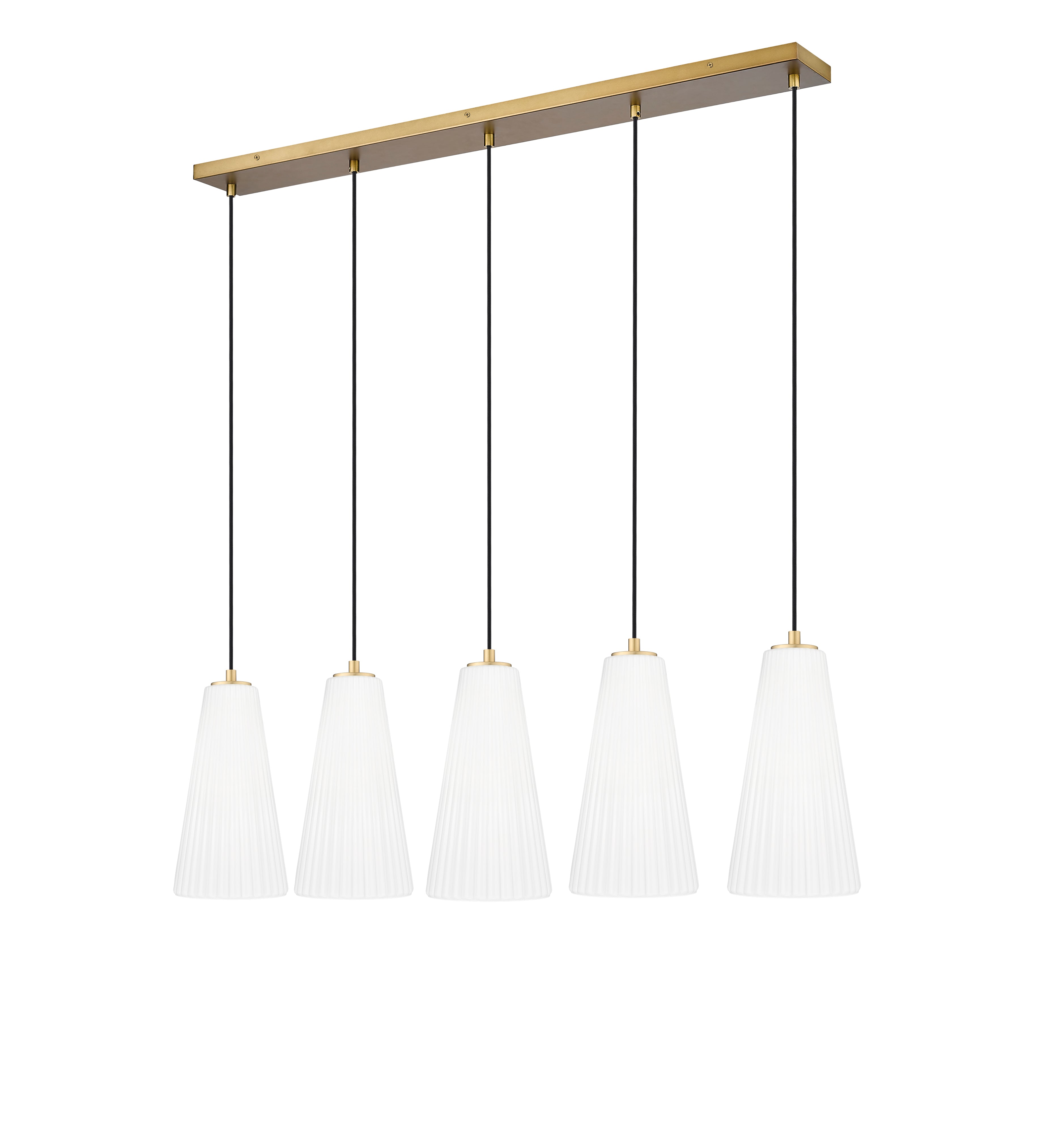 Farrell 5 Light Linear Chandelier Modern Gold