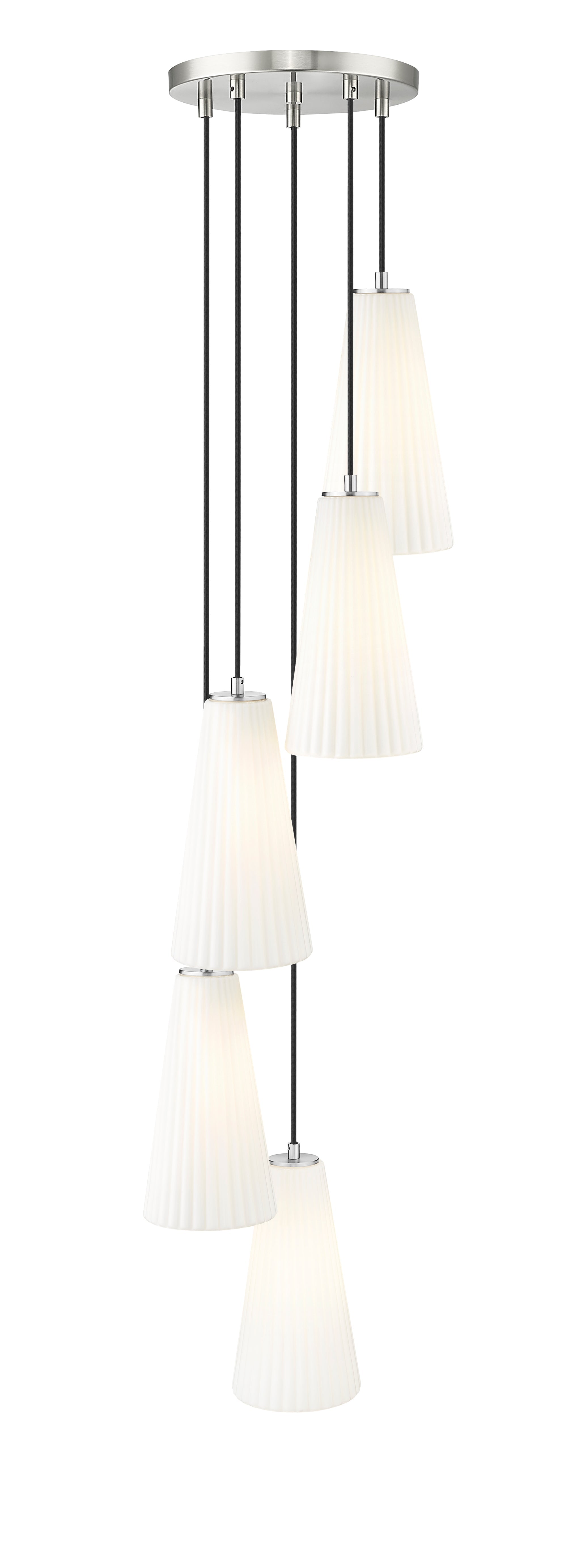 Farrell 5 Light Chandelier Brushed Nickel
