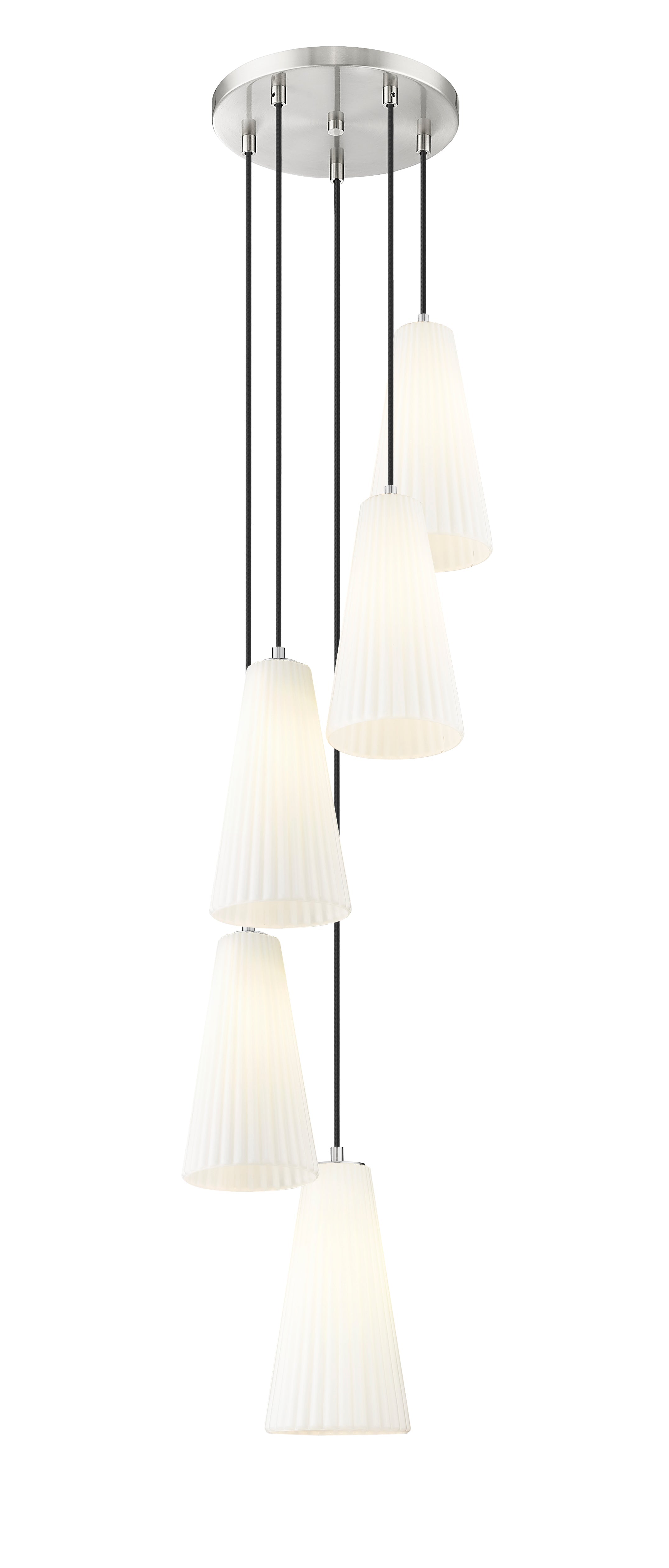 Farrell 5 Light Chandelier Brushed Nickel