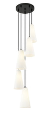 Farrell 5 Light Chandelier Matte Black