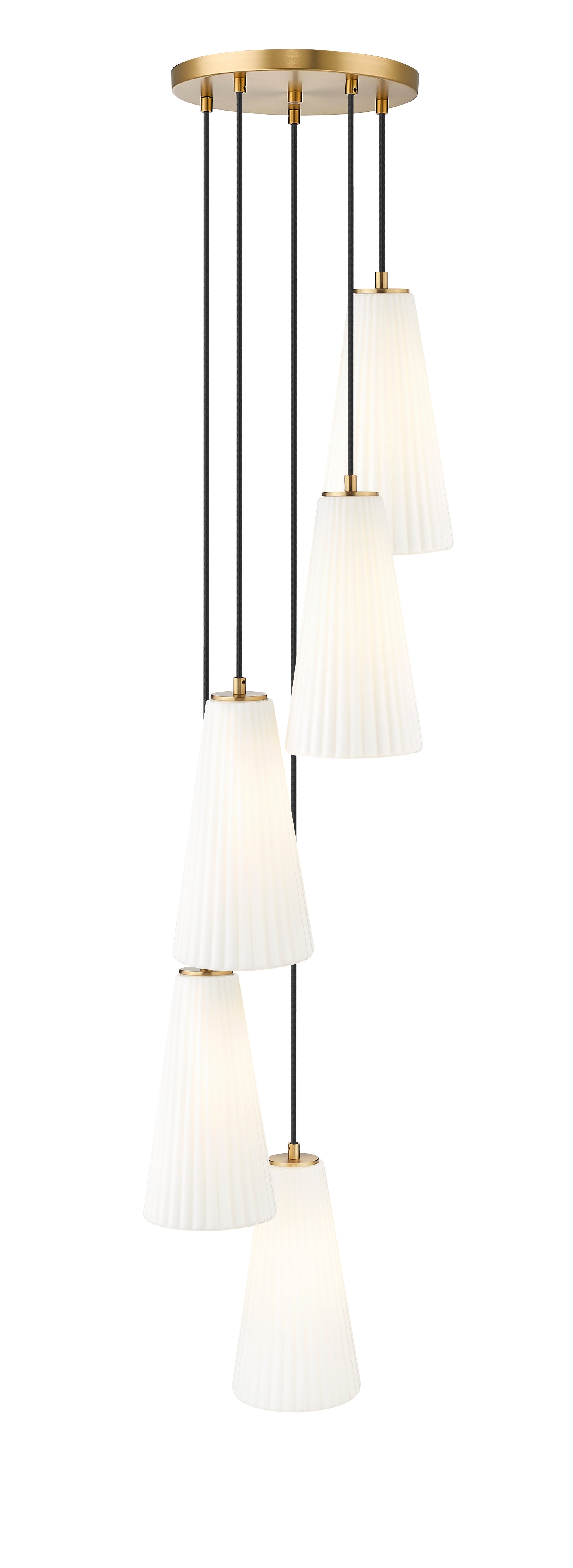 Farrell 5 Light Chandelier Modern Gold