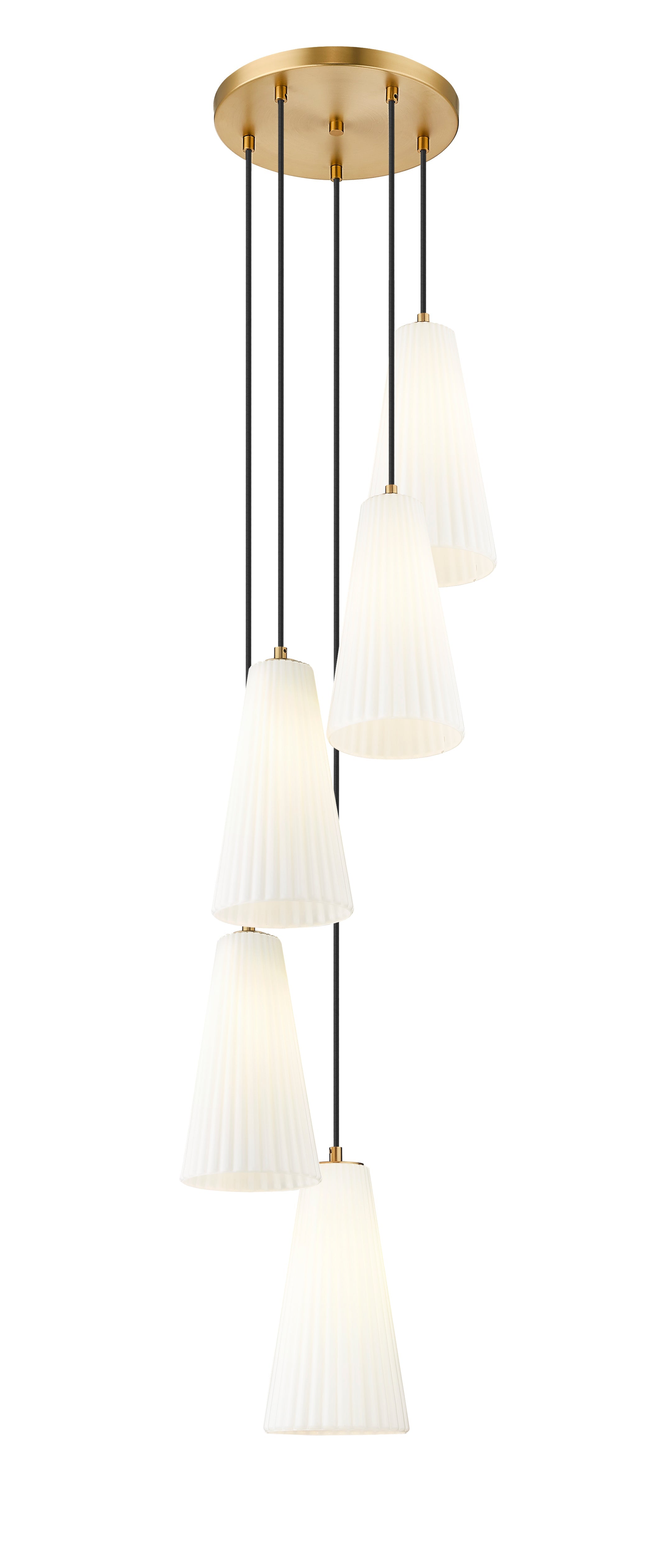 Farrell 5 Light Chandelier Modern Gold
