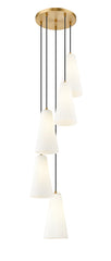 Farrell 5 Light Chandelier Modern Gold