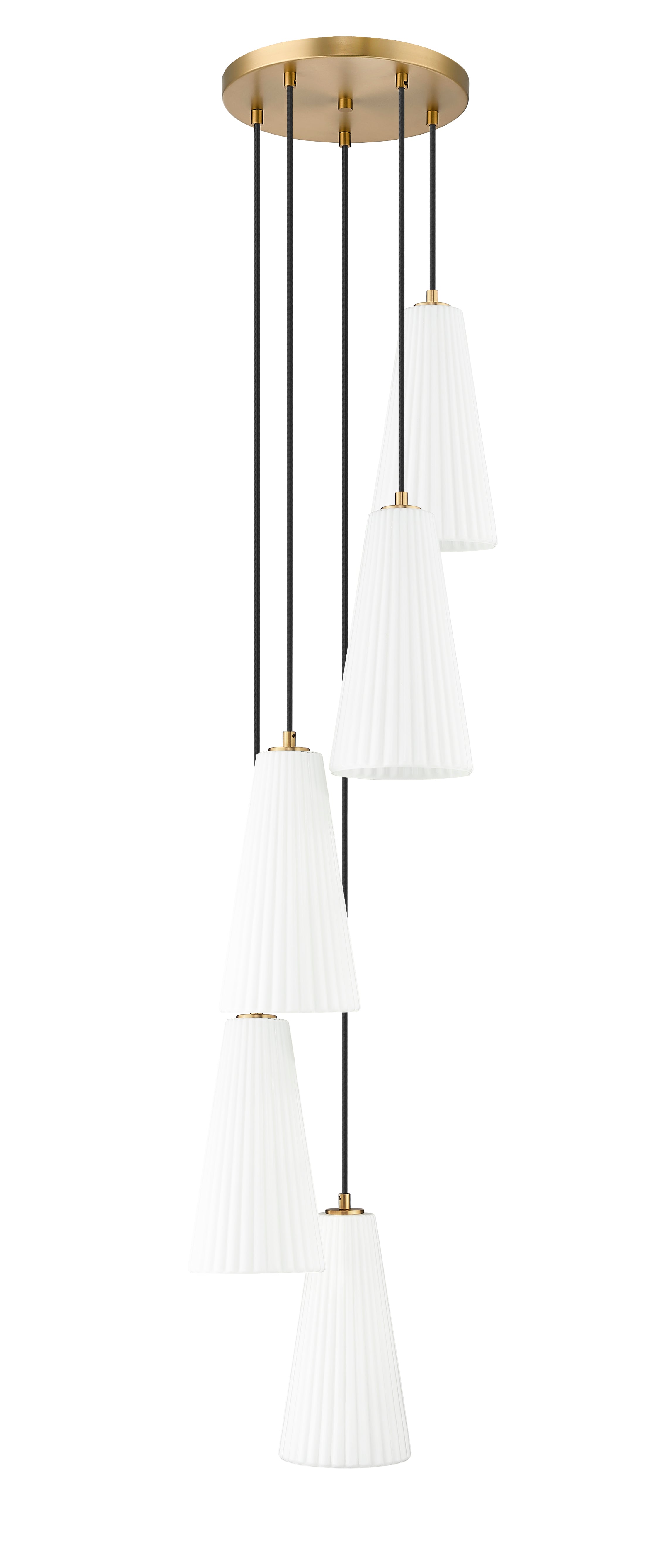 Farrell 5 Light Chandelier Modern Gold