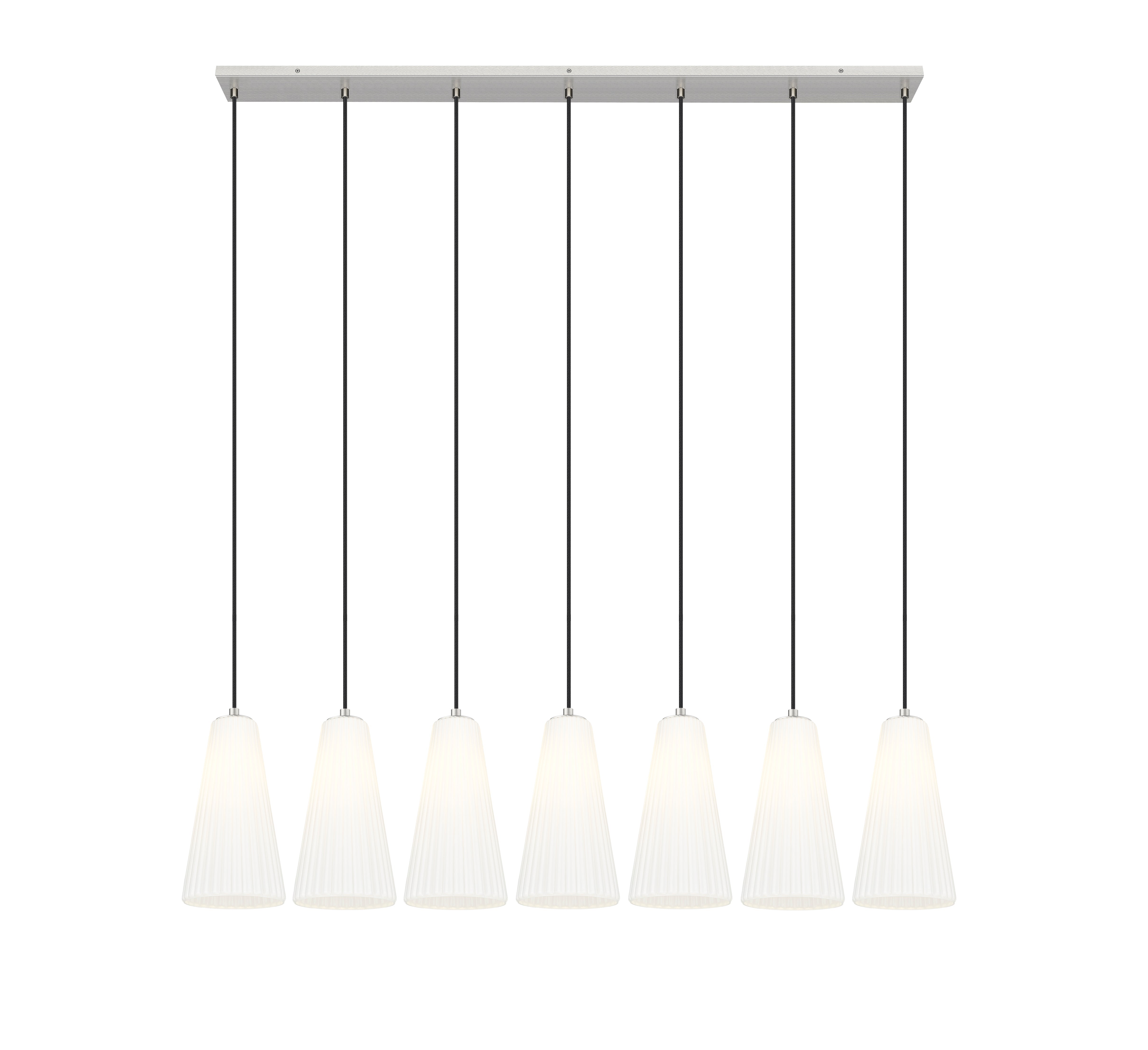 Farrell 7 Light Linear Chandelier Brushed Nickel