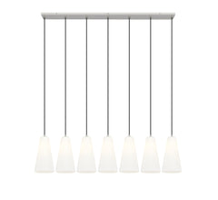 Farrell 7 Light Linear Chandelier Brushed Nickel