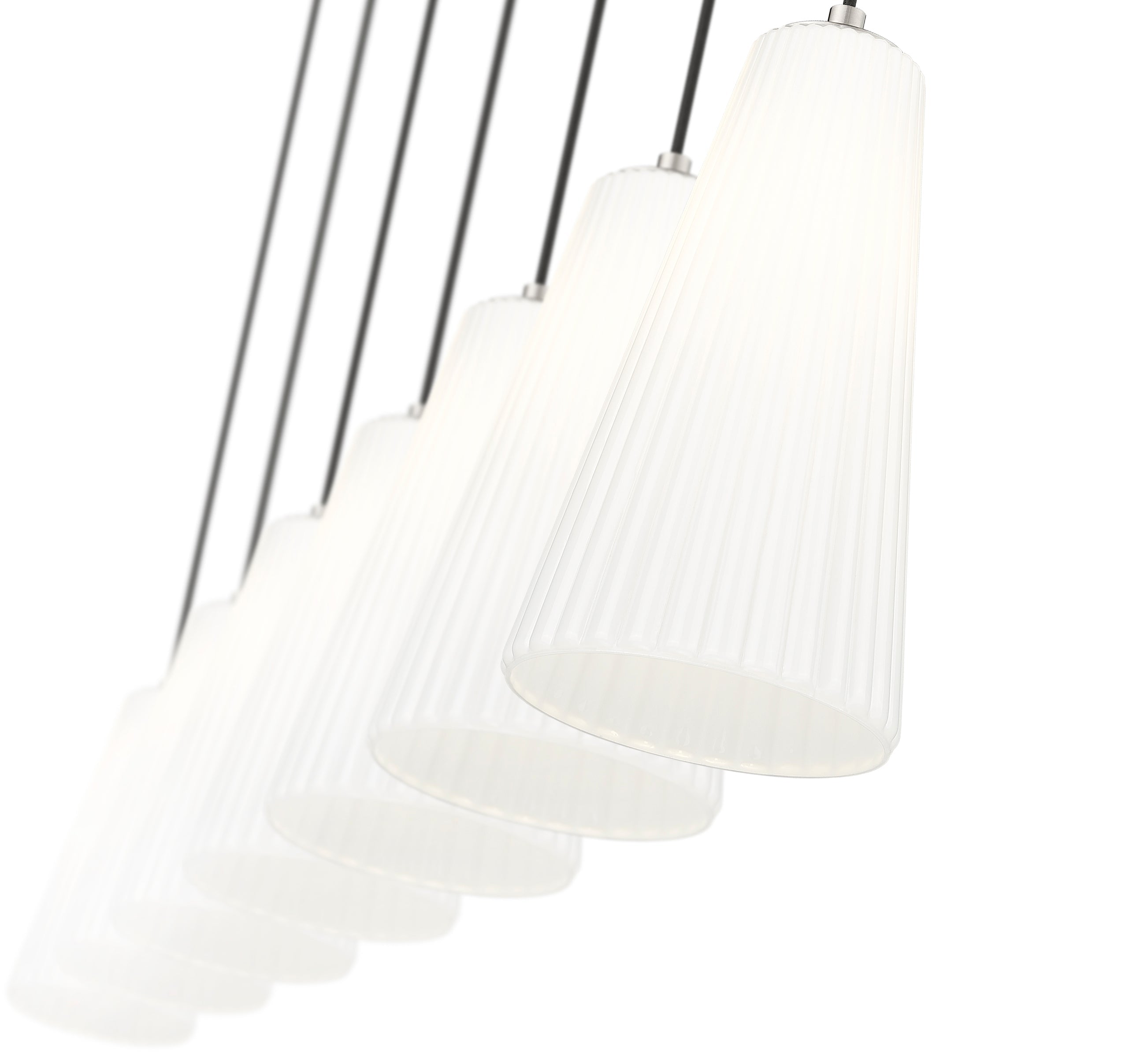 Farrell 7 Light Linear Chandelier Brushed Nickel