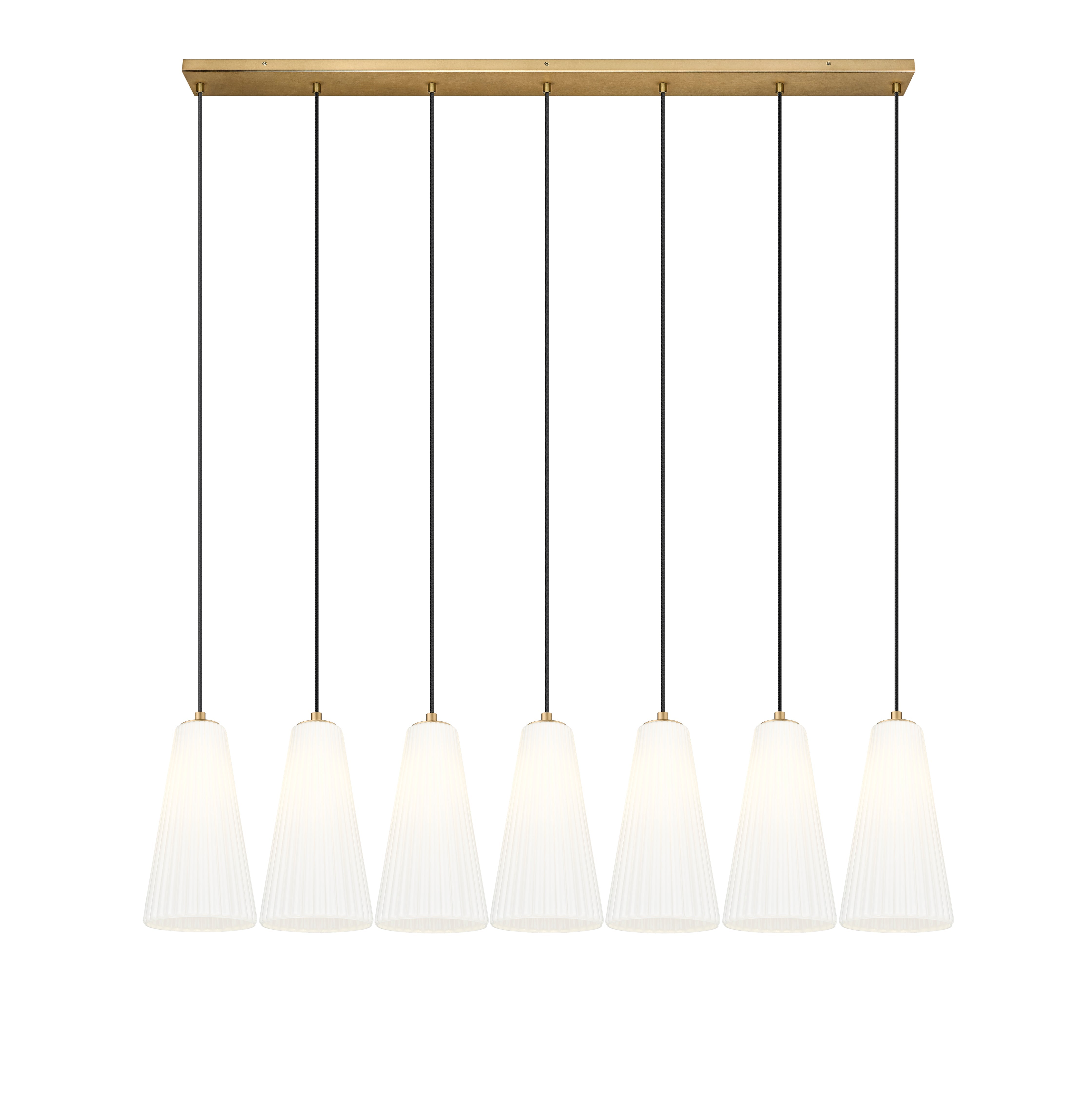 Farrell 7 Light Linear Chandelier Modern Gold