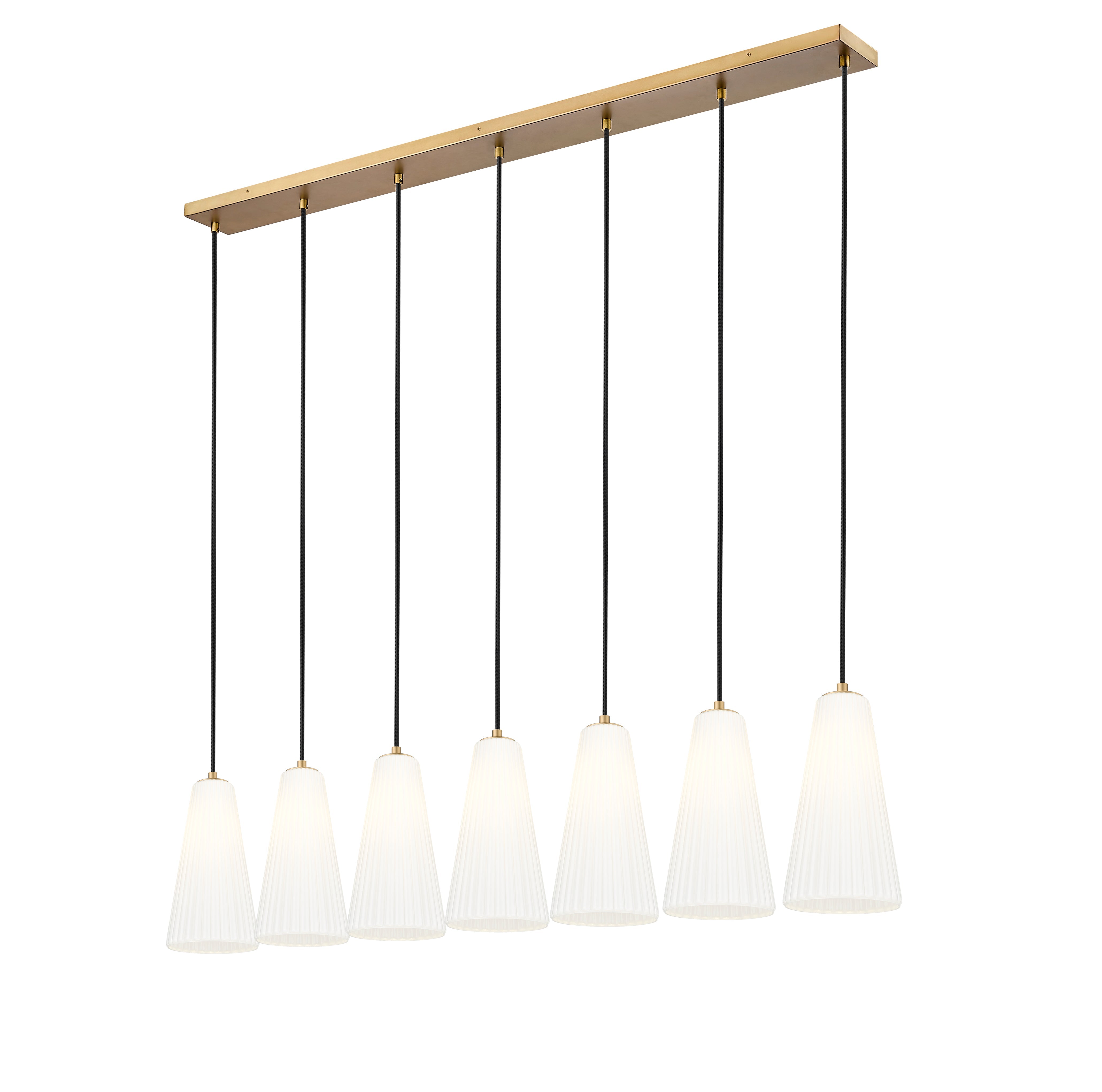 Farrell 7 Light Linear Chandelier Modern Gold