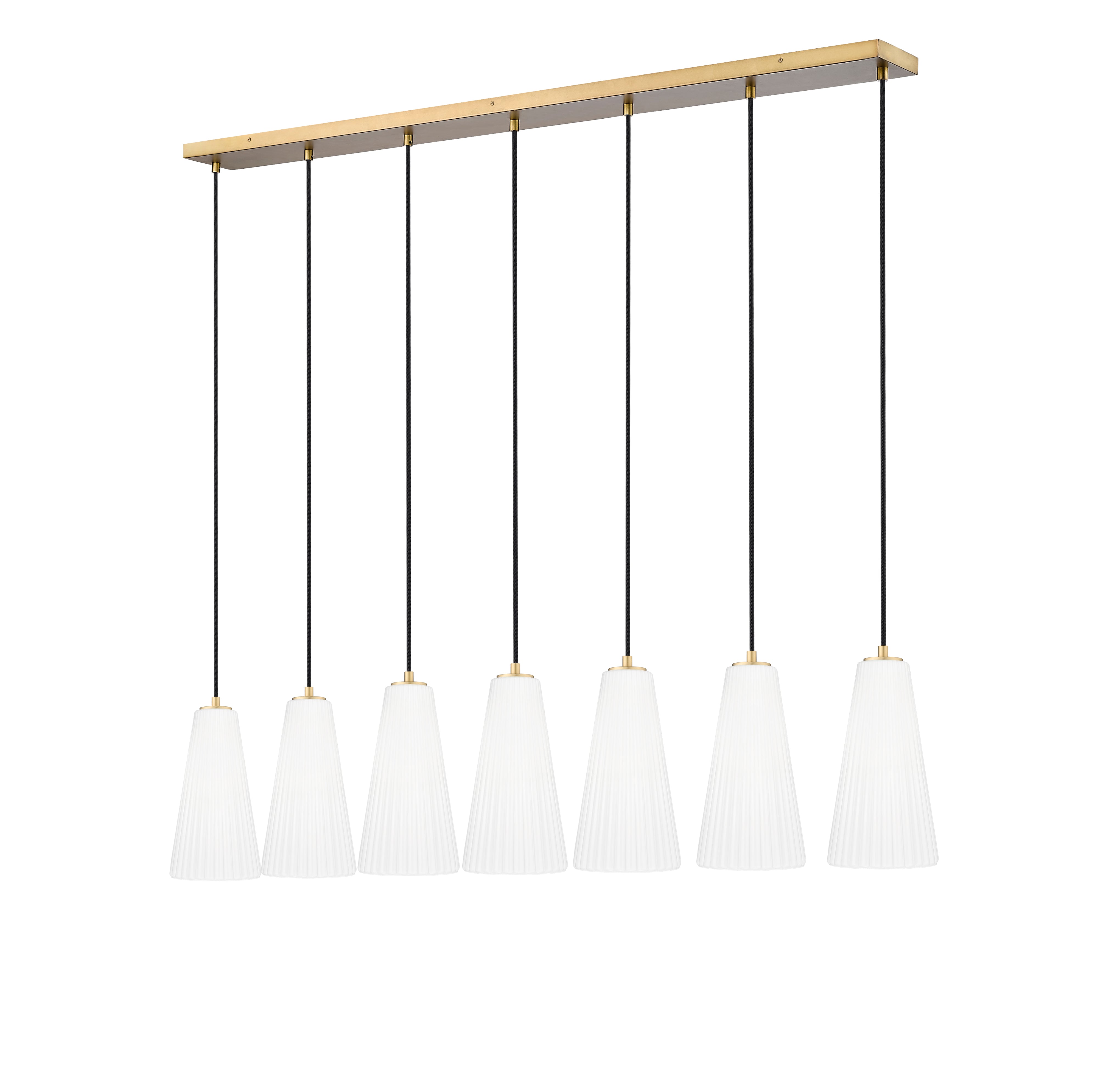 Farrell 7 Light Linear Chandelier Modern Gold