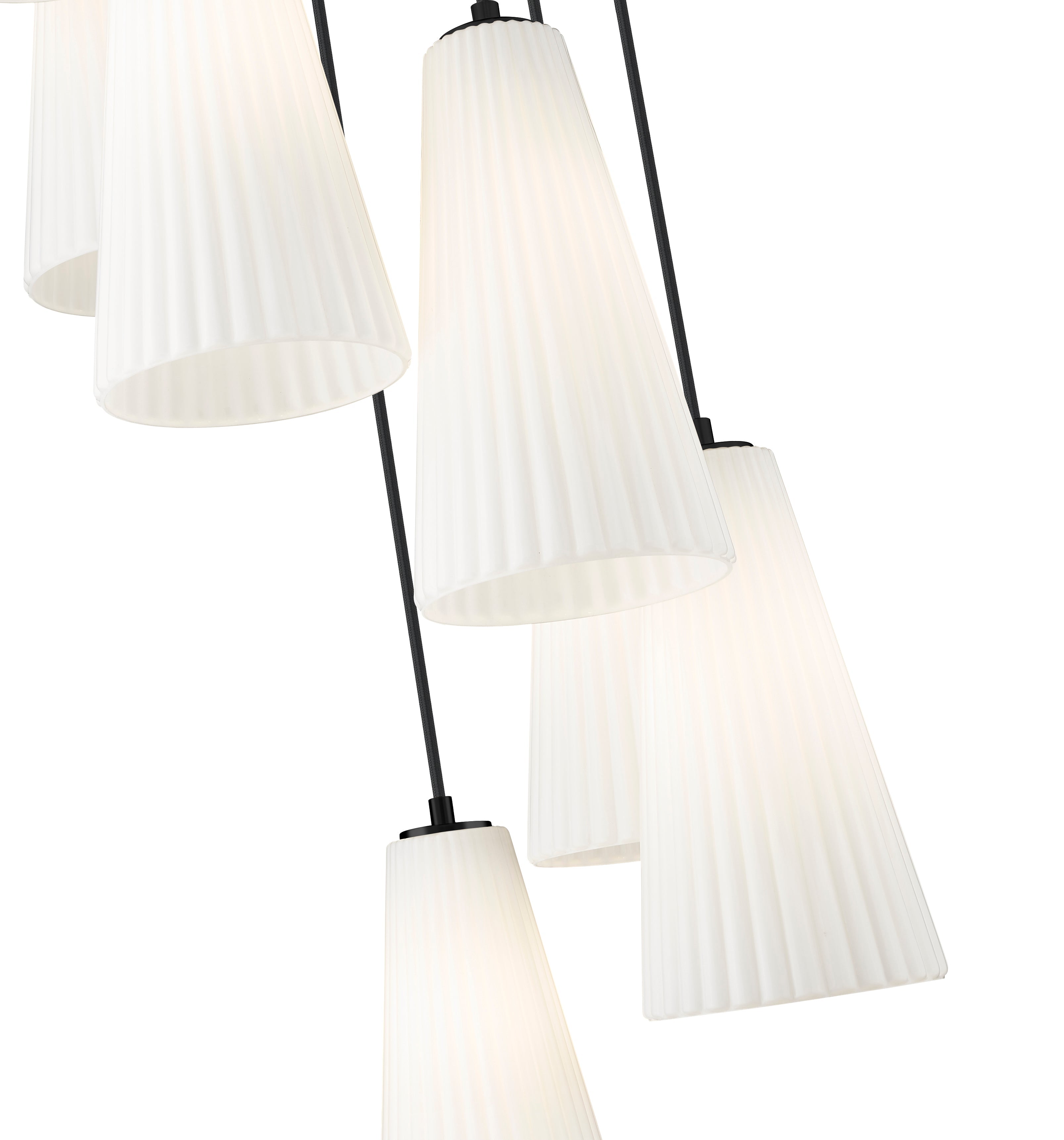 Farrell 7 Light Chandelier Matte Black