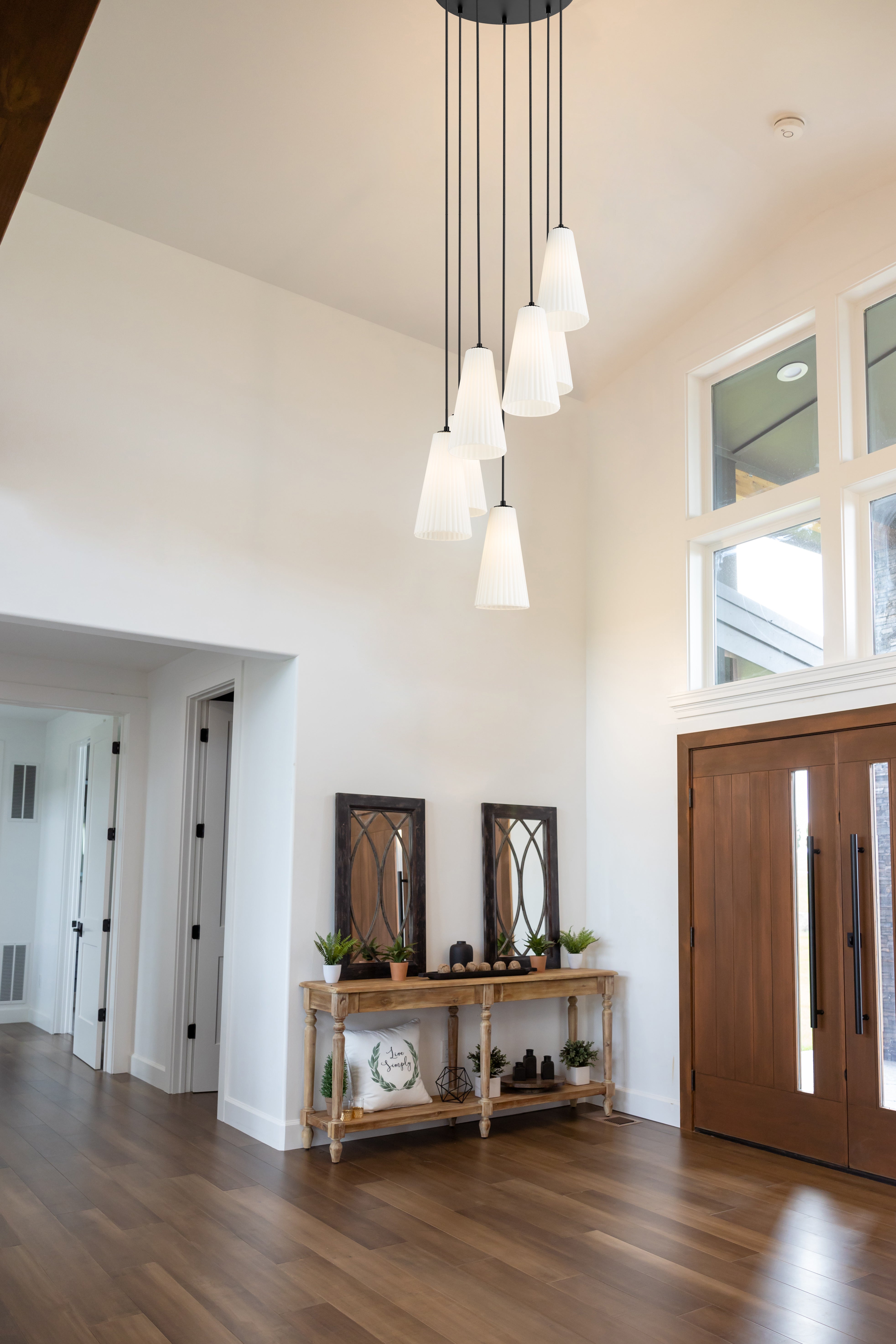Farrell 7 Light Chandelier Matte Black