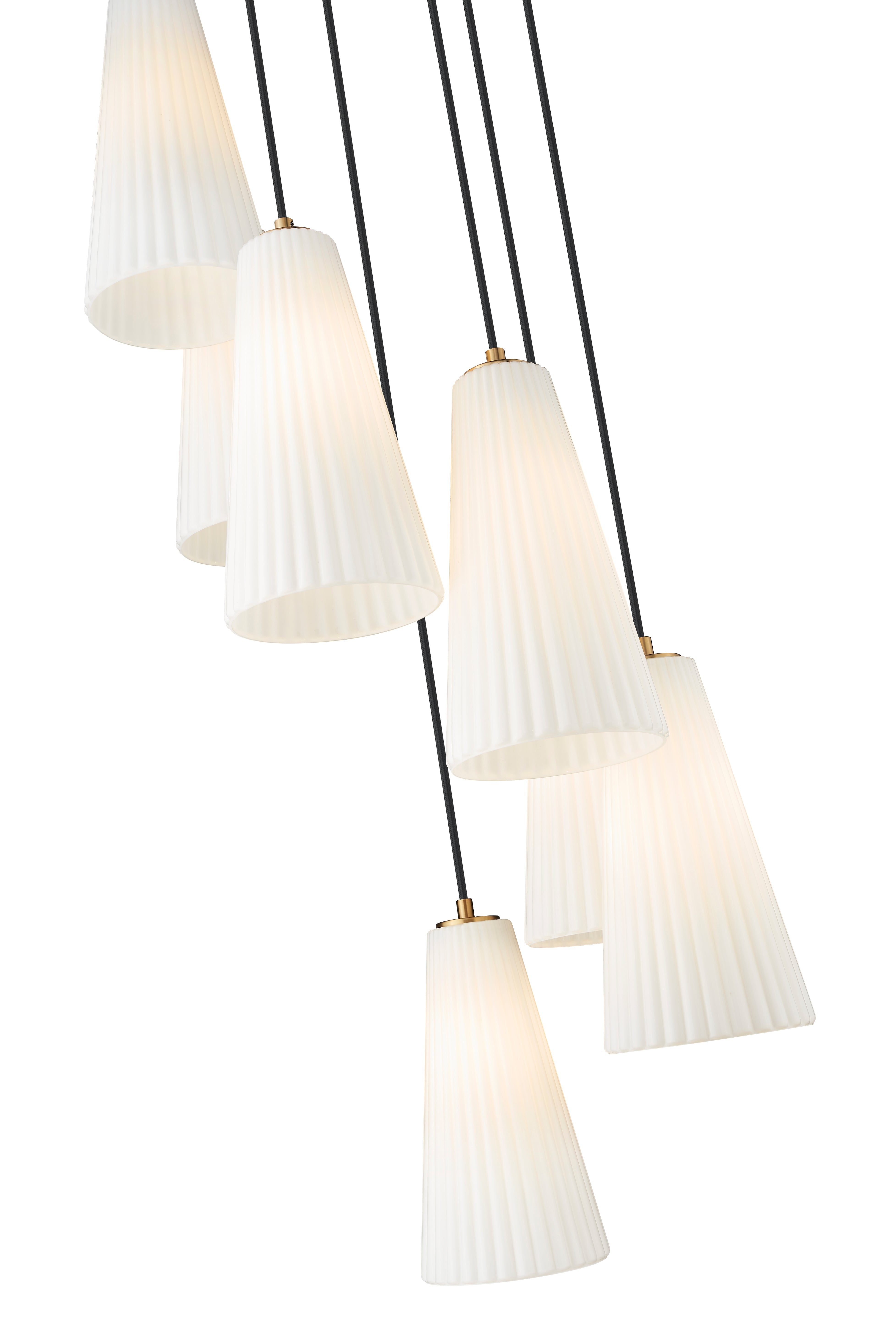 Farrell 7 Light Chandelier Modern Gold