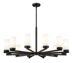 Danica 12 Light Chandelier Matte Black