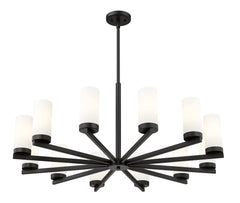 Danica 12 Light Chandelier Matte Black