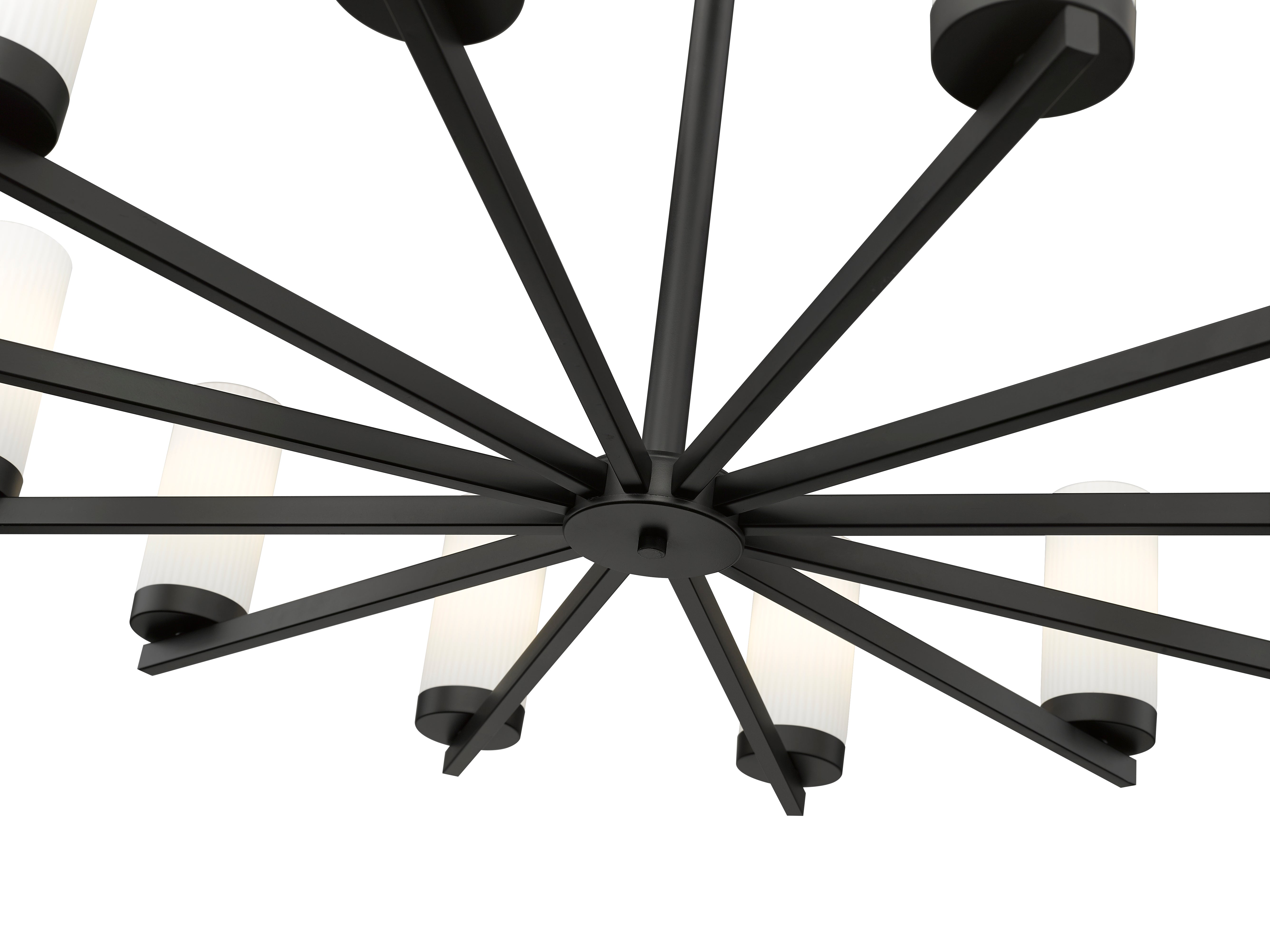 Danica 12 Light Chandelier Matte Black
