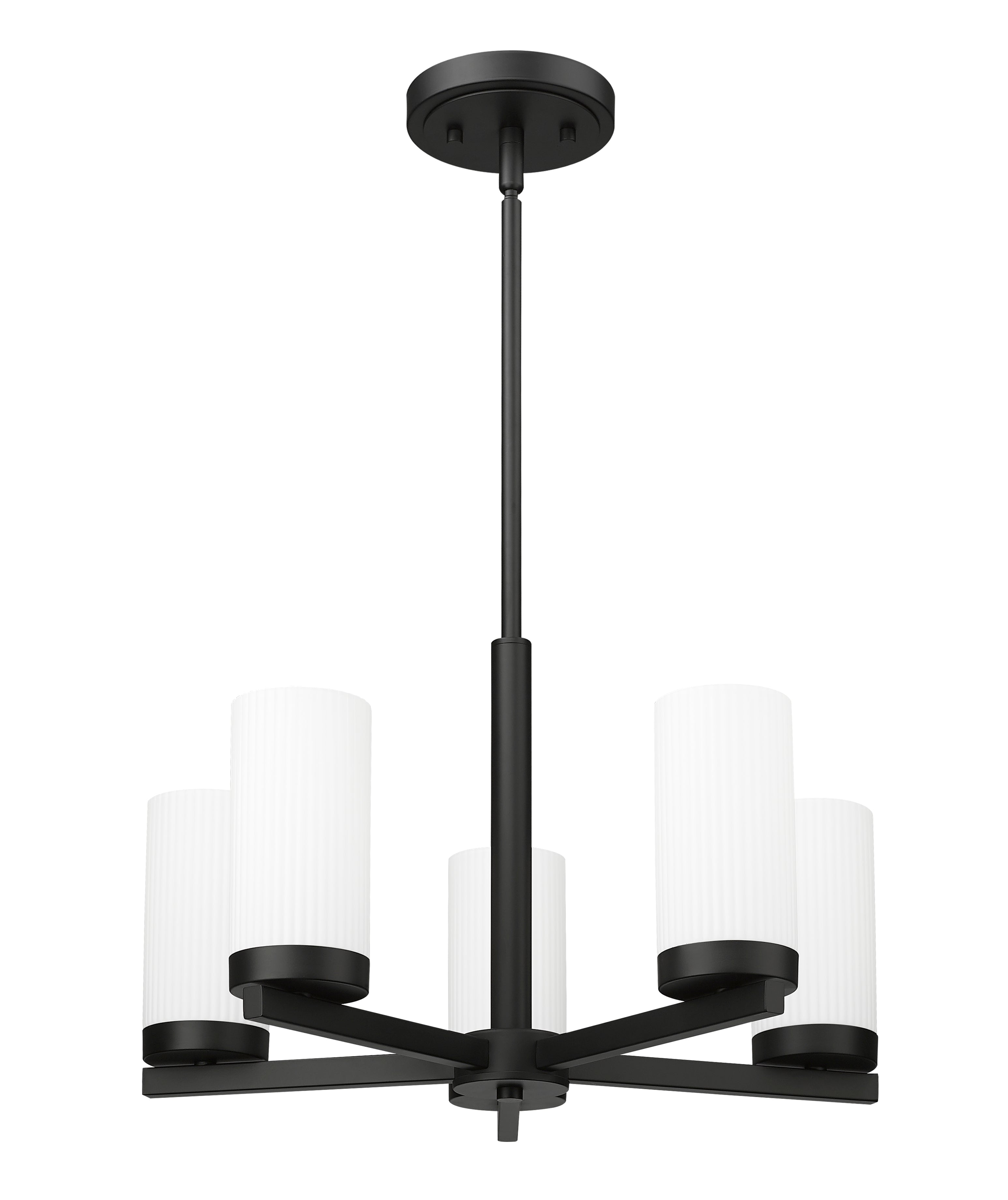 Danica 5 Light Chandelier Matte Black