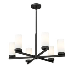 Danica 6 Light Chandelier Matte Black