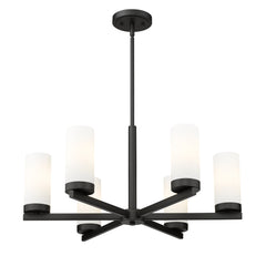 Danica 6 Light Chandelier Matte Black