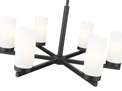 Danica 6 Light Chandelier Matte Black