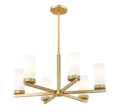 Danica 6 Light Chandelier Modern Gold