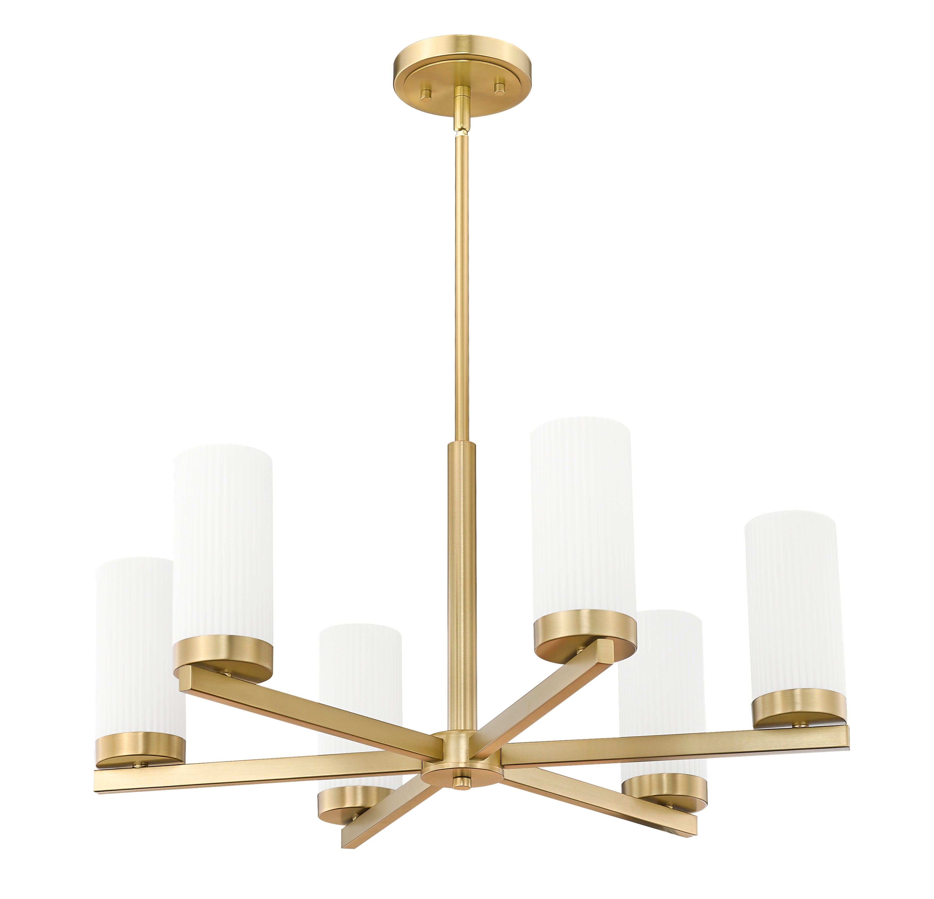 Danica 6 Light Chandelier Modern Gold