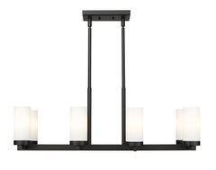 Danica 8 Light Linear Chandelier Matte Black