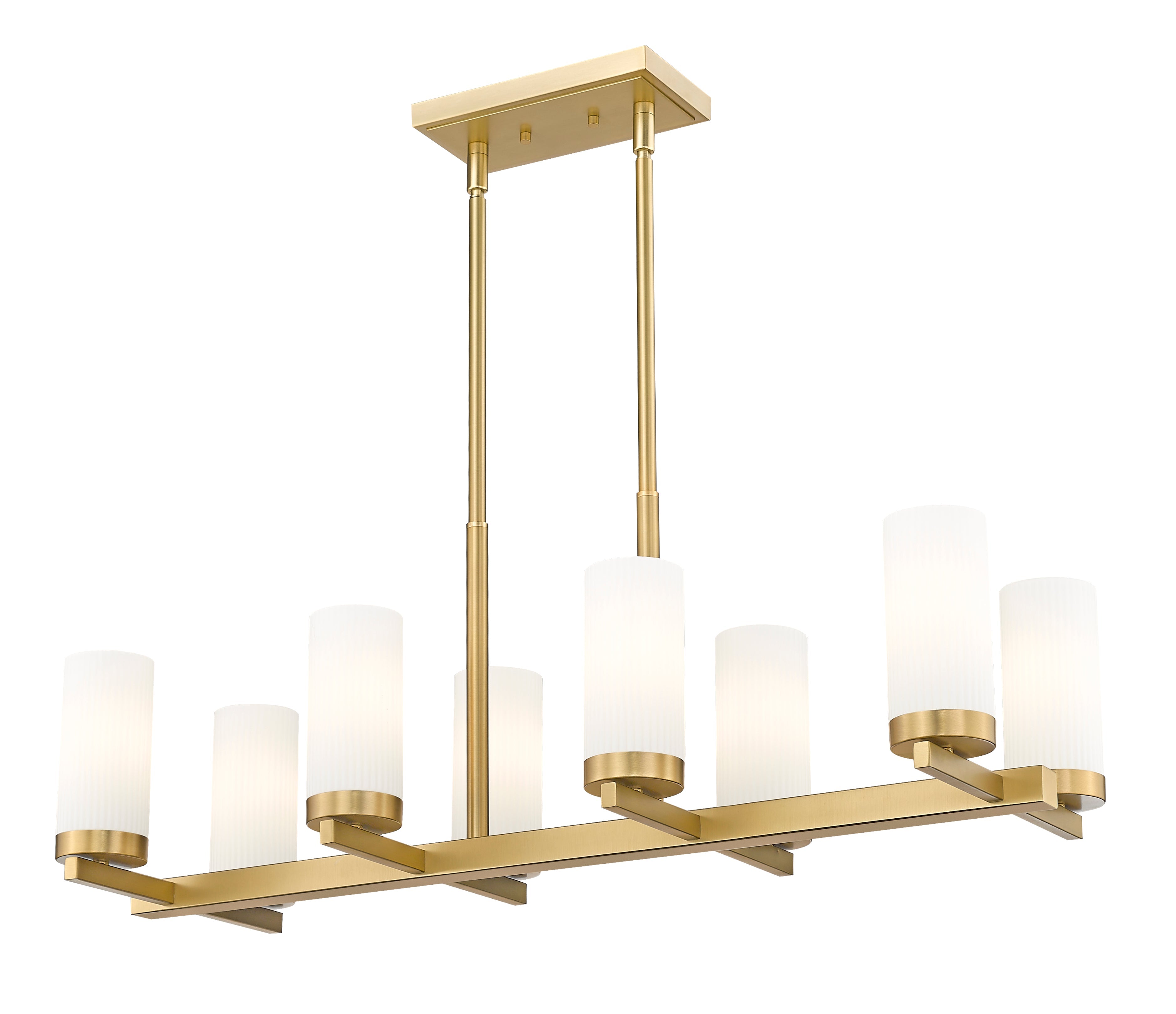 Danica 8 Light Linear Chandelier Modern Gold