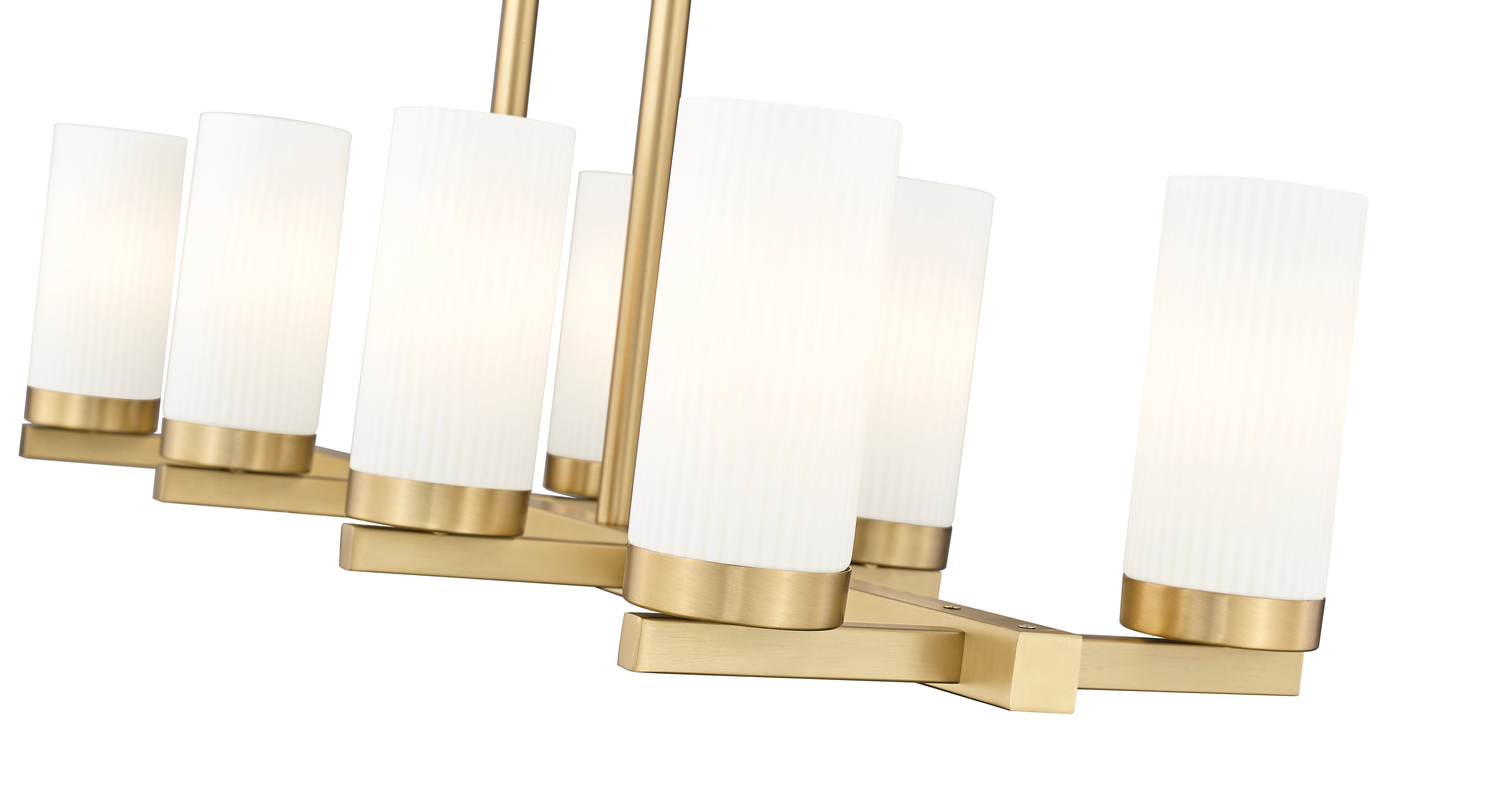 Danica 8 Light Linear Chandelier Modern Gold