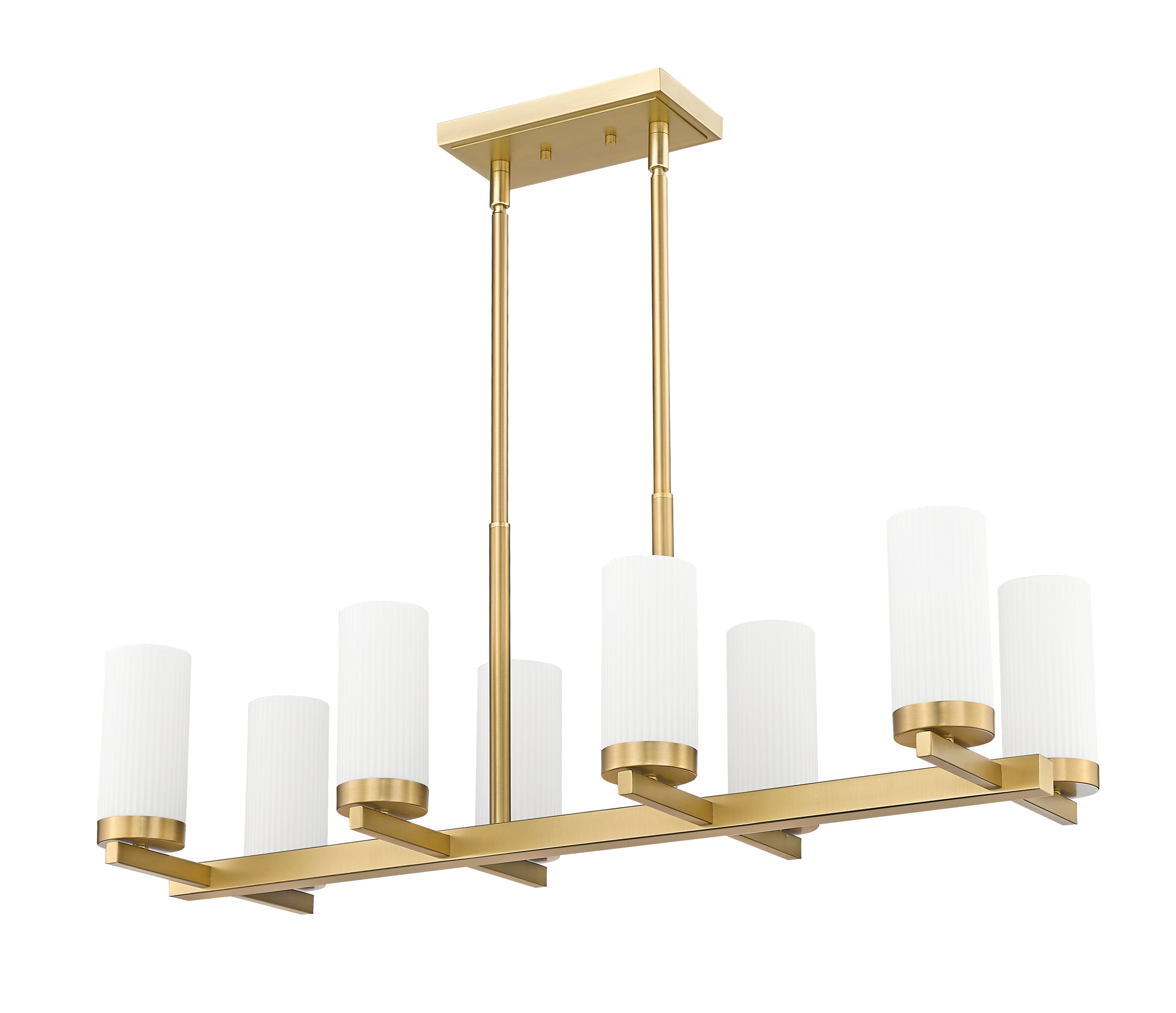 Danica 8 Light Linear Chandelier Modern Gold