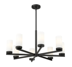 Danica 8 Light Chandelier Matte Black