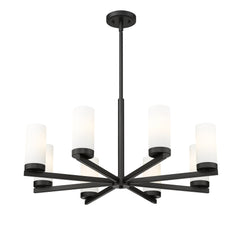 Danica 8 Light Chandelier Matte Black