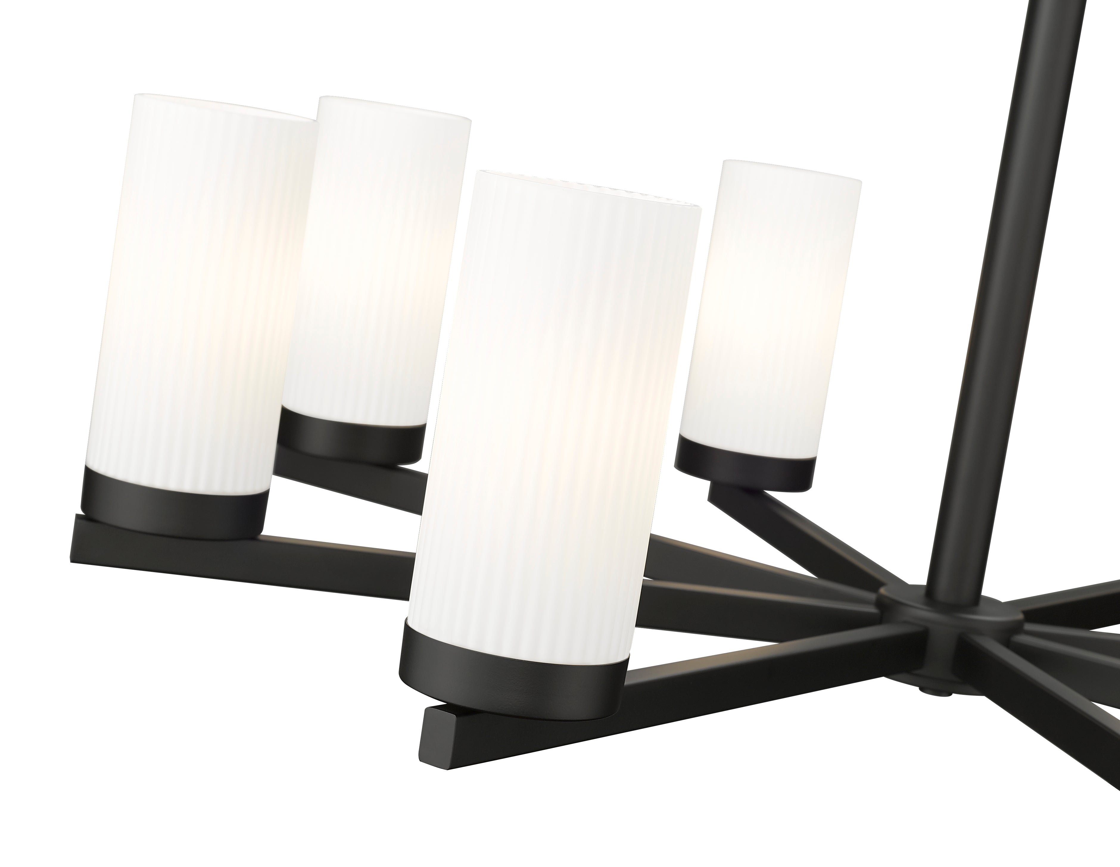 Danica 8 Light Chandelier Matte Black