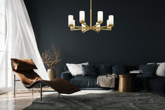 Danica 8 Light Chandelier Modern Gold
