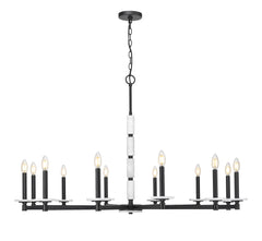 Kaden 12 Light Chandelier Matte Black