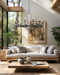Kaden 12 Light Chandelier Matte Black
