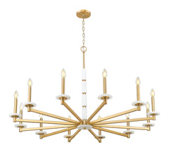 Kaden 12 Light Chandelier Modern Gold