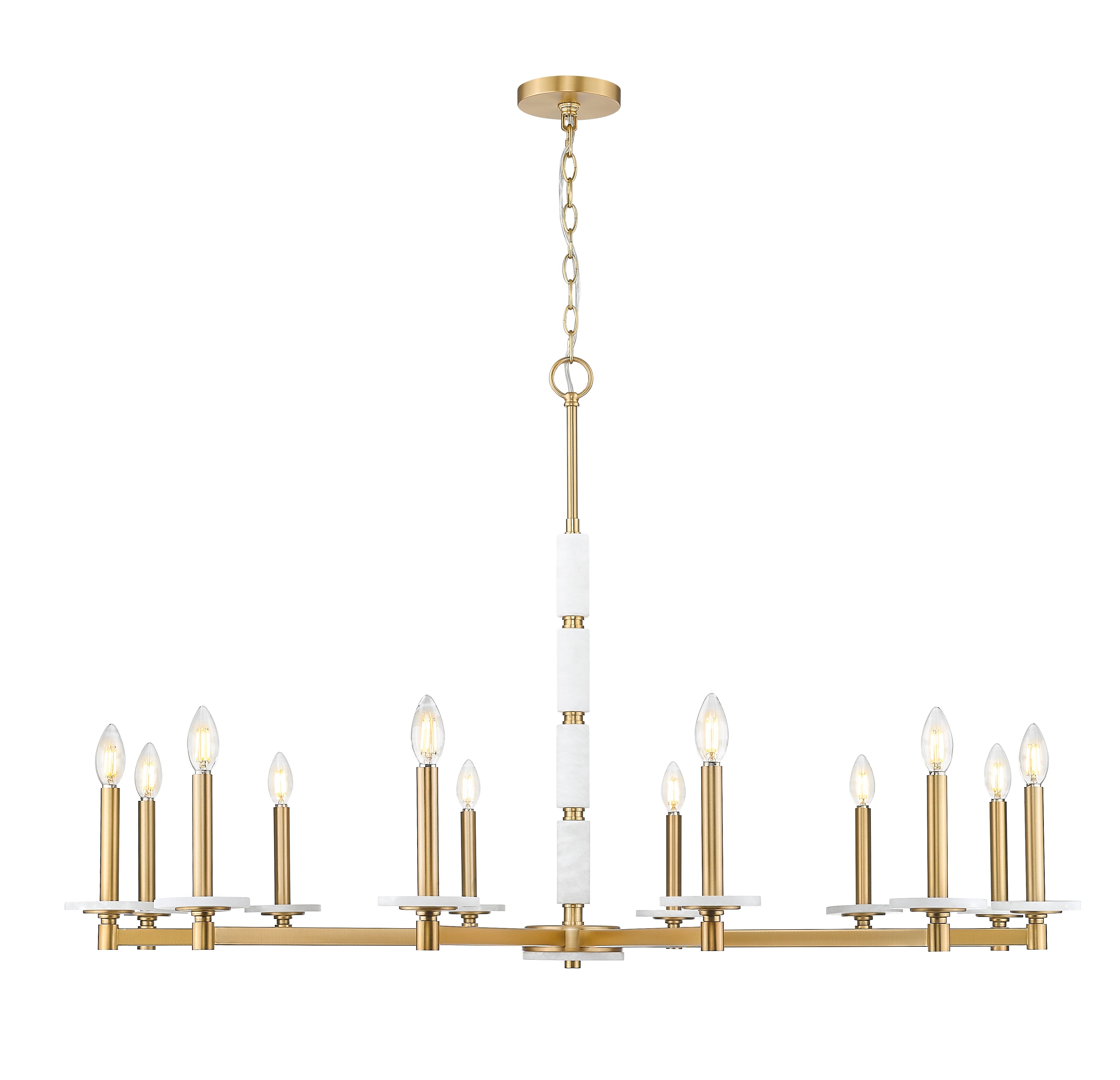 Kaden 12 Light Chandelier Modern Gold