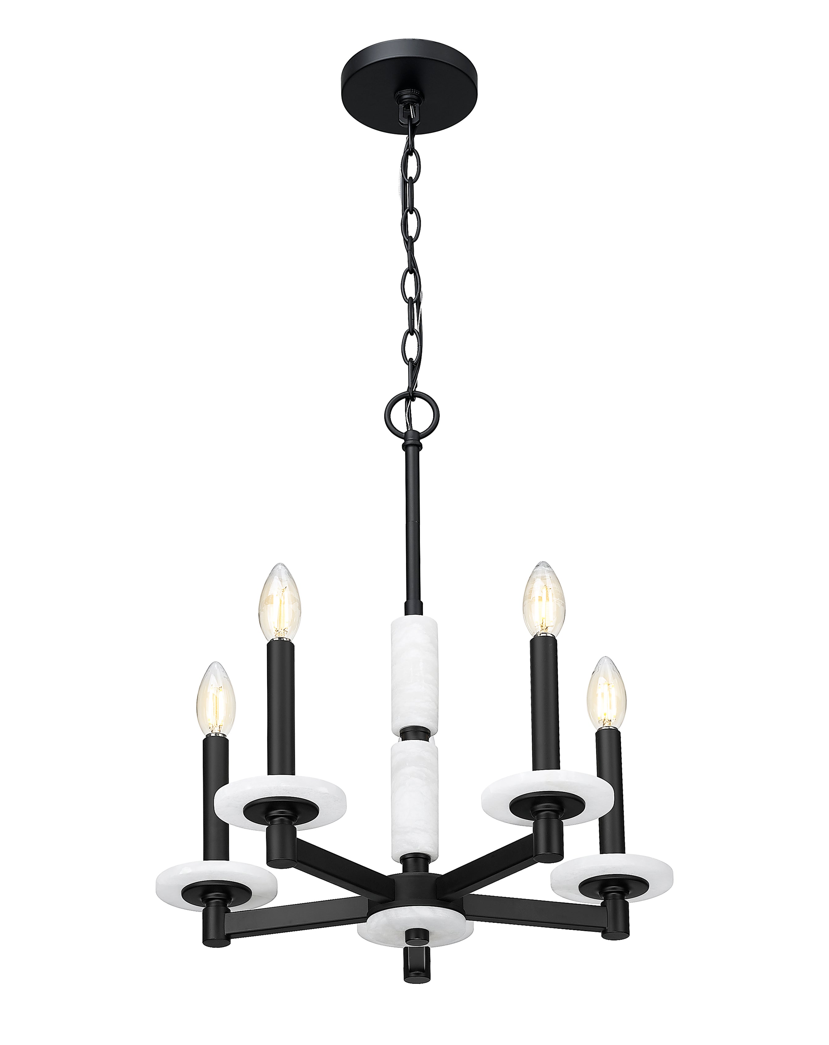 Kaden 5 Light Chandelier Matte Black