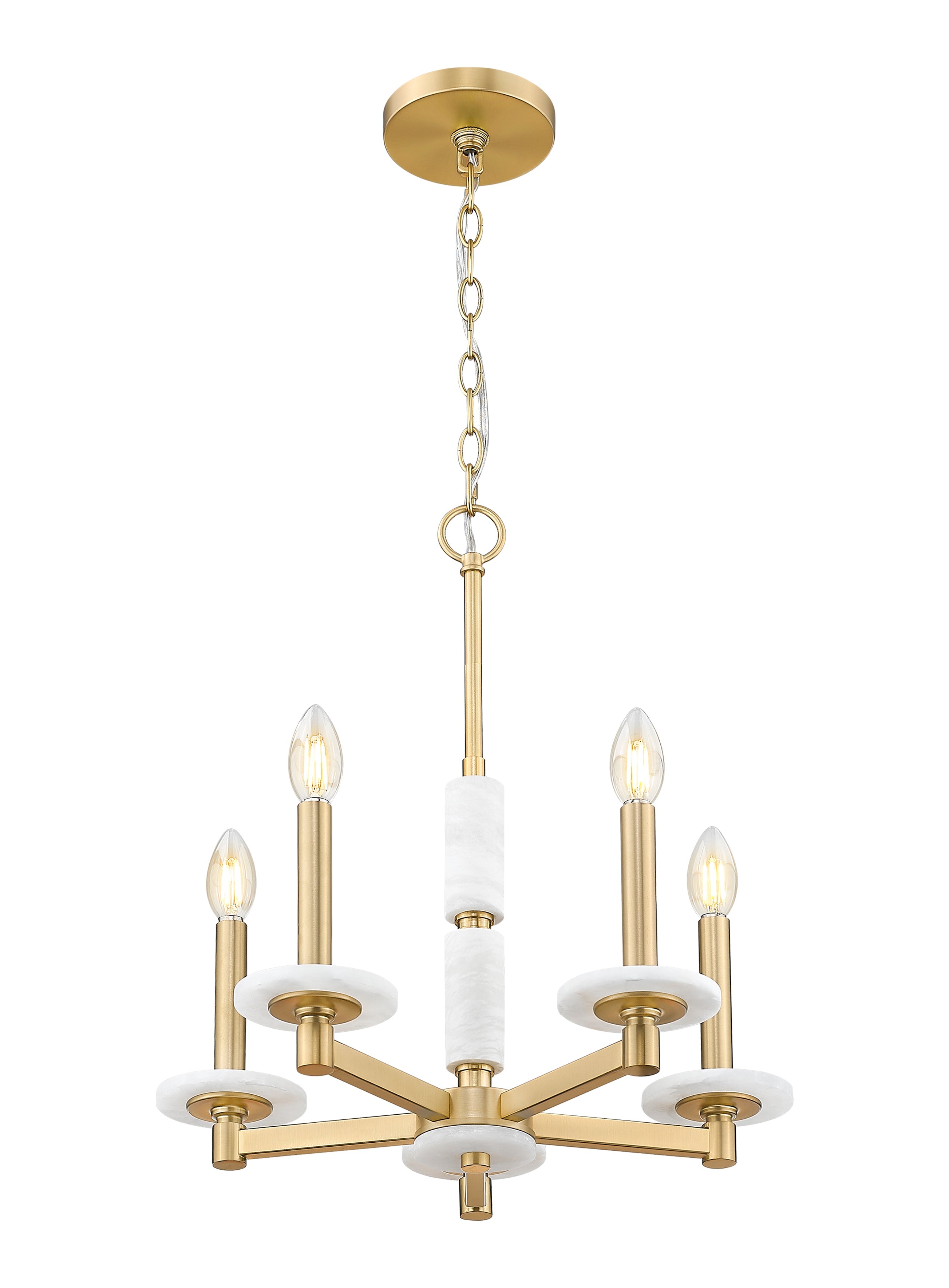 Kaden 5 Light Chandelier Modern Gold