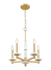 Kaden 5 Light Chandelier Modern Gold