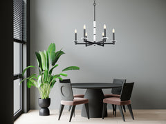 Kaden 6 Light Chandelier Matte Black