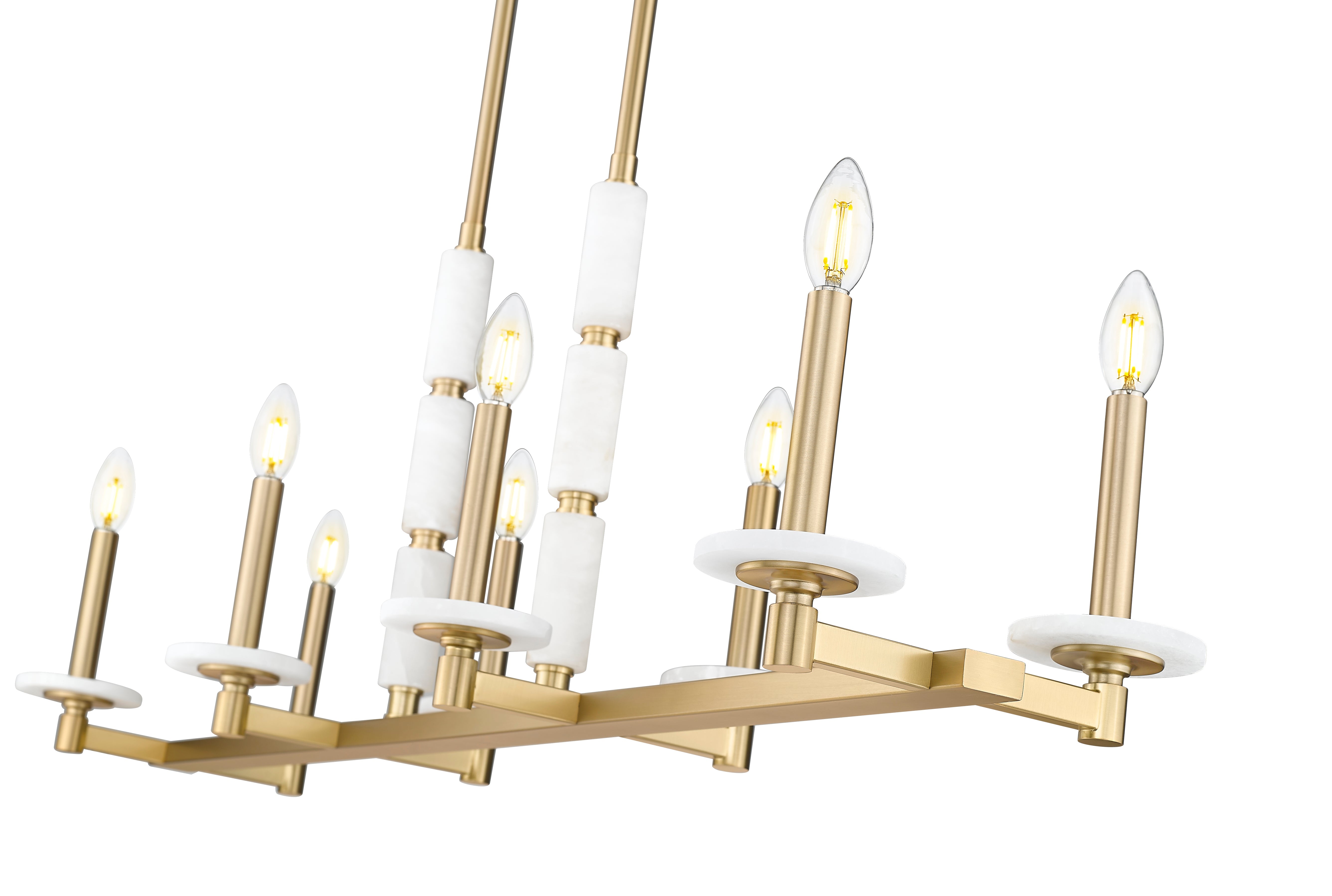 Kaden 8 Light Linear Chandelier Modern Gold